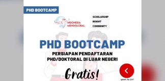 PhD Bootcamp: Persiapan Pendaftaran PhD/Doktoral di luar negeri. Gratis!