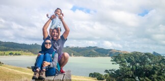 Sarah and her family in New Zealand. Source: Personal documentation