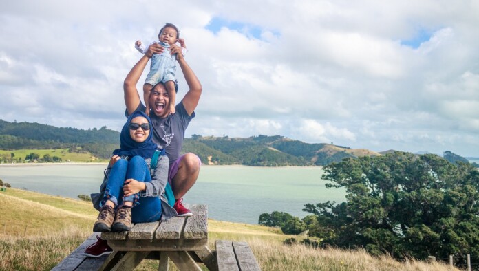 Sarah and her family in New Zealand. Source: Personal documentation