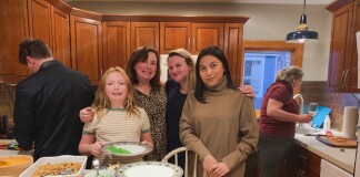 Armaya Doremi celebrating Thanksgiving with the American Family.