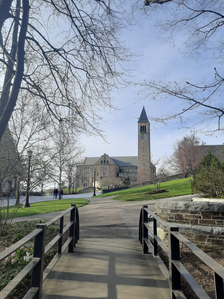 The famous Clock Tower at Cornell University.