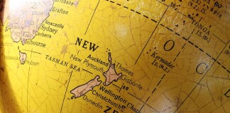Peta Selandia Baru. Sumber: www.pxfuel.com